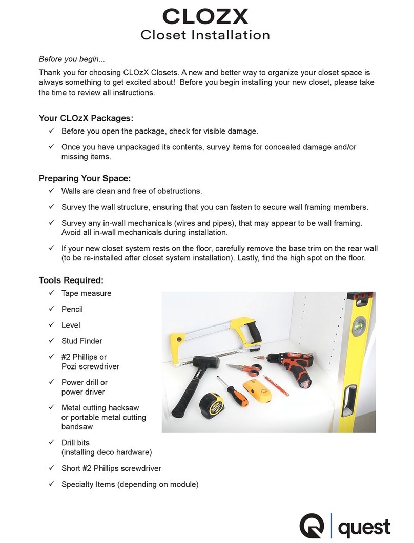 Quest Engineering CLOZX installation instructions