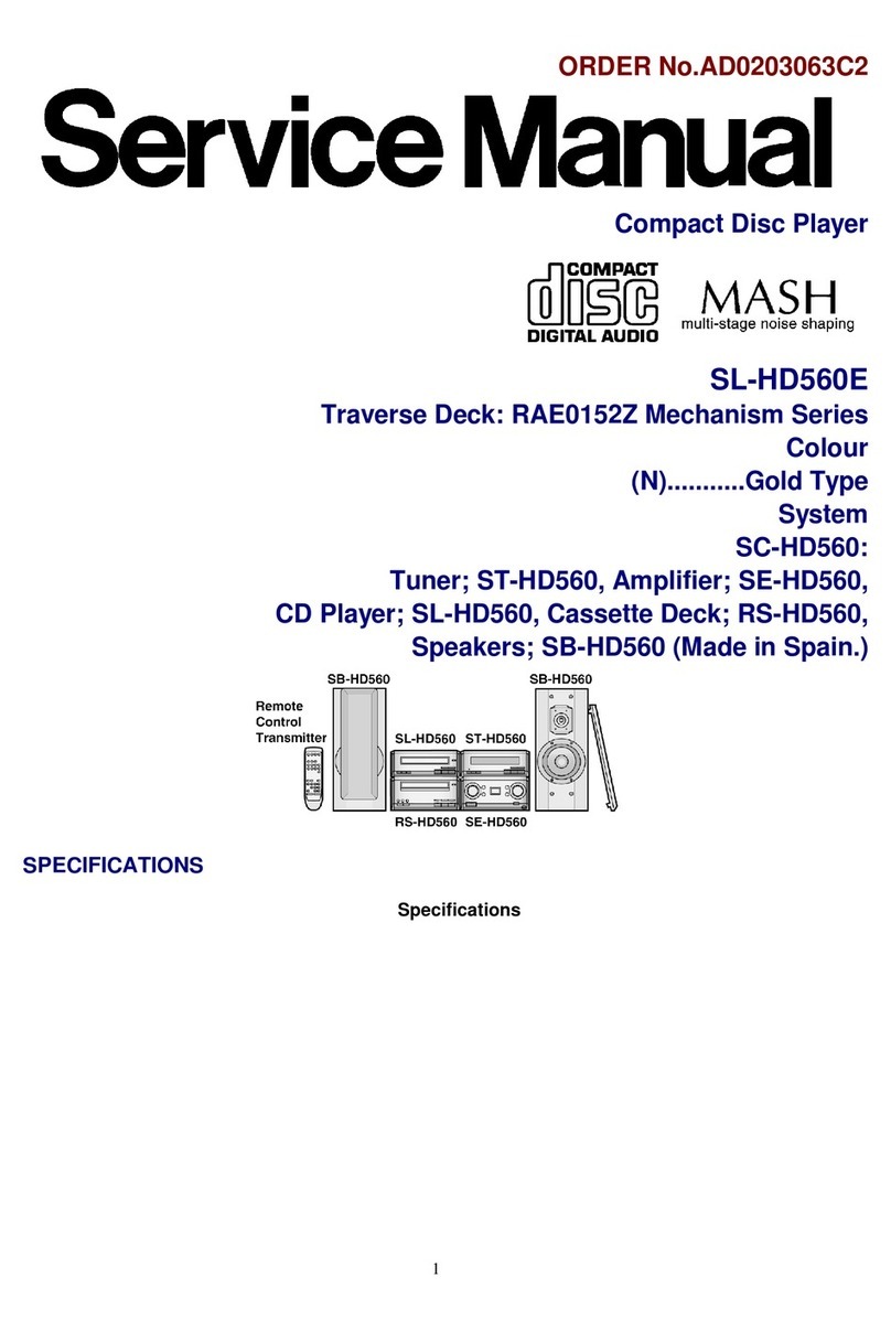 Technics SL-HD560E User manual