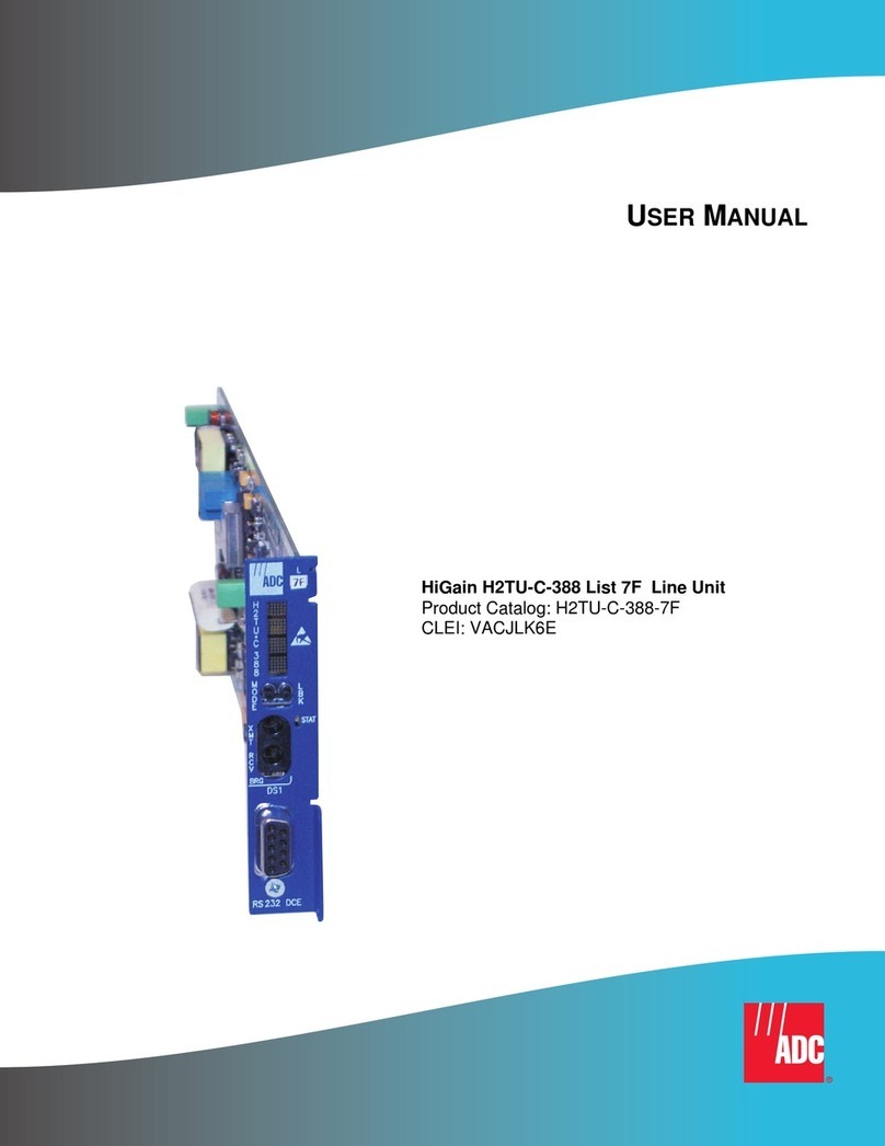 ADC H2TU-C-388 HiGain User manual