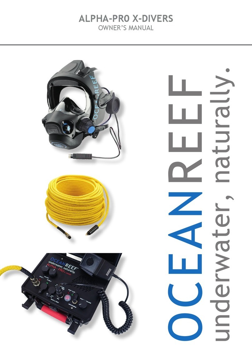 Ocean Reef ALPHA-PR0 X-DIVERS owner's manual Ocean Reef ALPHA-PR0 X-DIVERS owner's manual