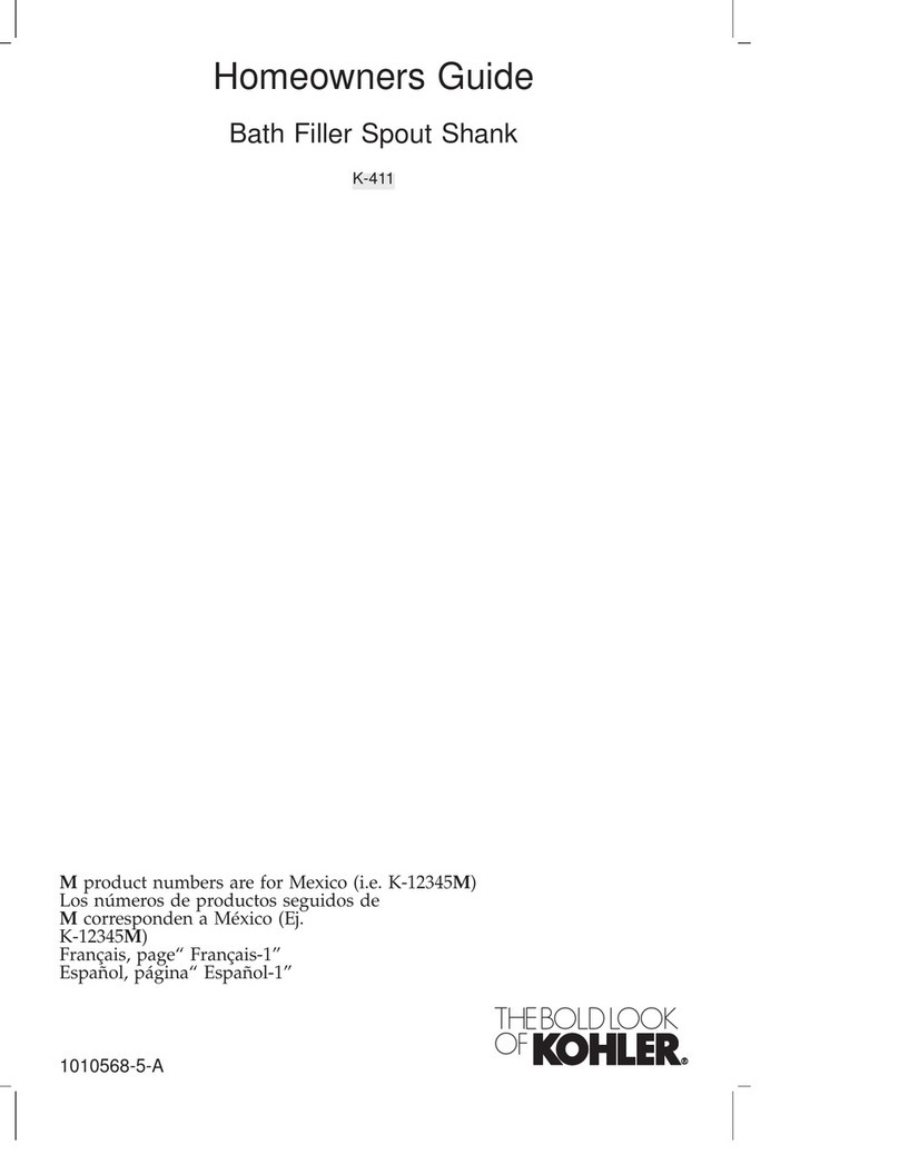 THE BOLD LOOK OF KOHLER K-411 Homeowner's guide