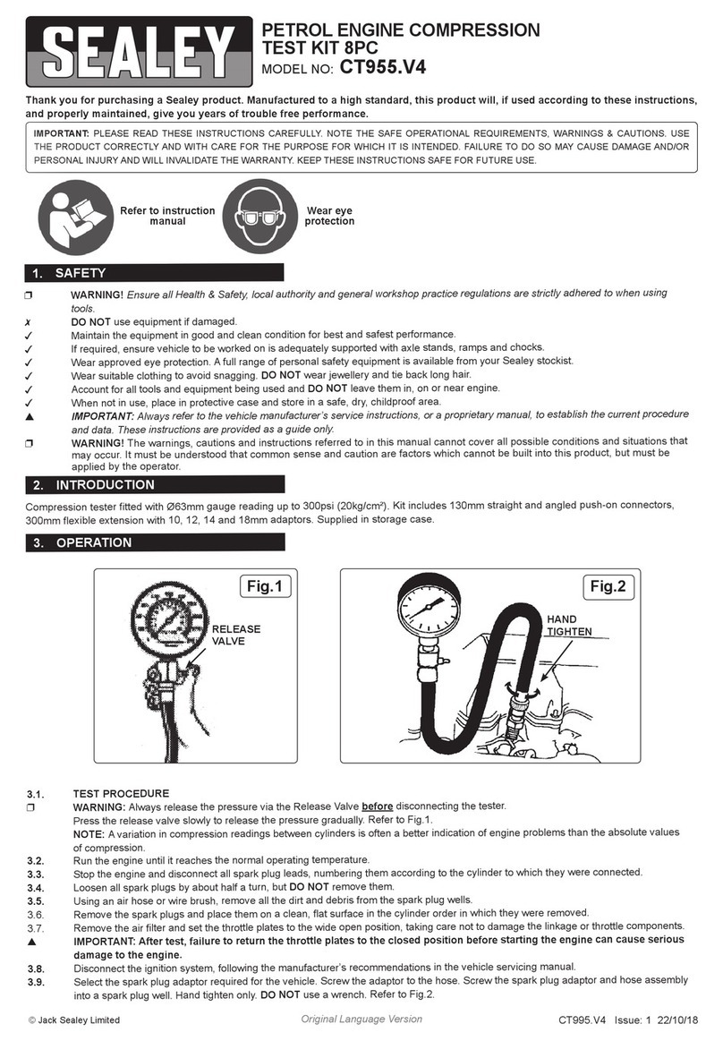 Sealey CT955.V4 quick start guide
