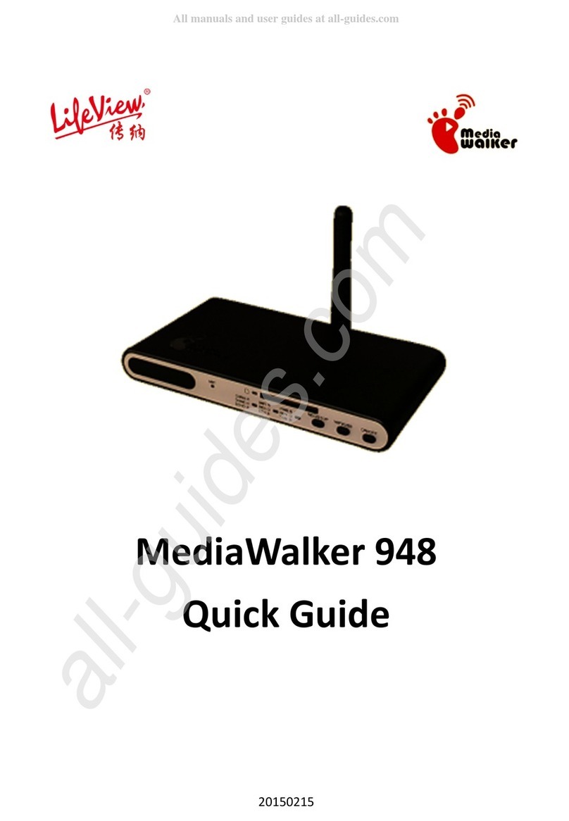 LifeView MediaWalker 948 quick guide