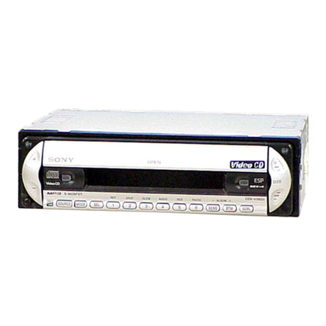Sony CDX-V3800 User manual
