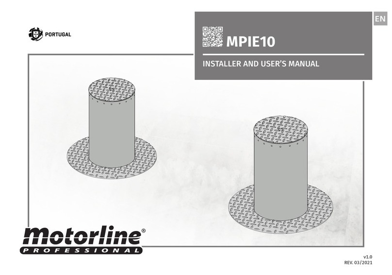 Motorline professional MPIE10 Operation and installation manual