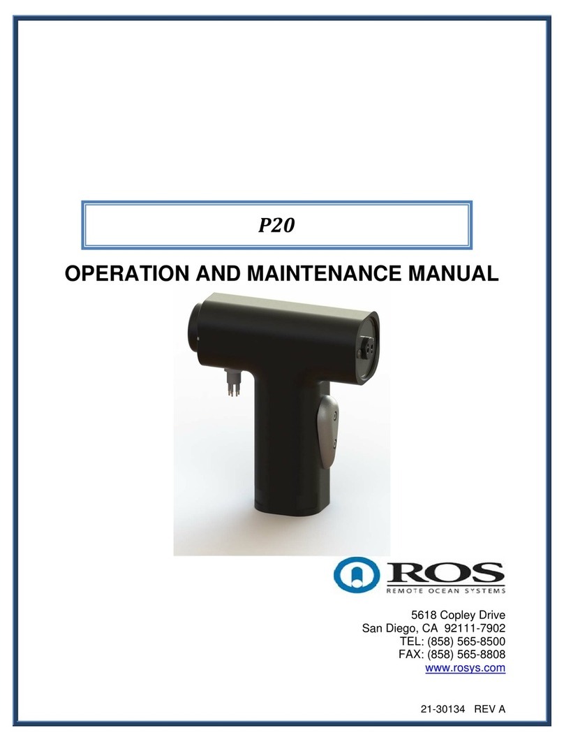 Ros P20 Operation and maintenance manual