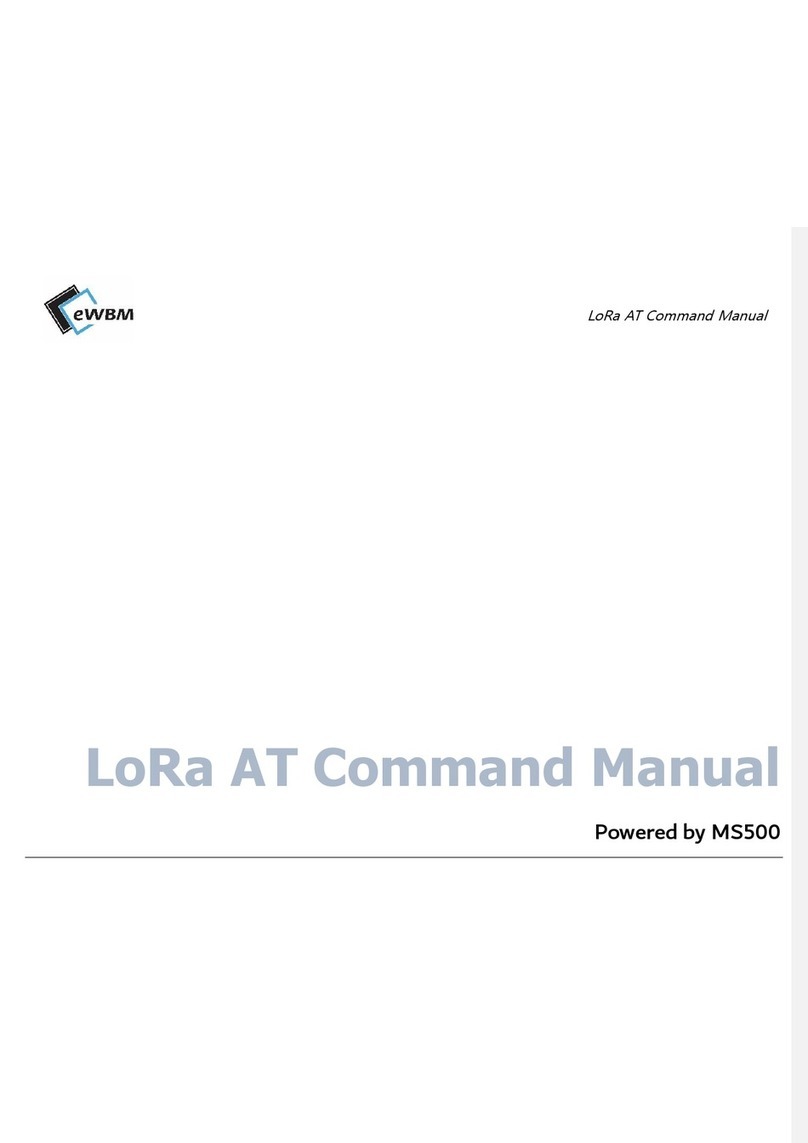 eWBM LoRa AT Command User manual