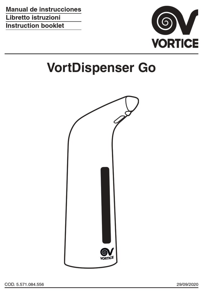 Vortice VortDispenser Go Instruction booklet Vortice VortDispenser Go Instruction booklet