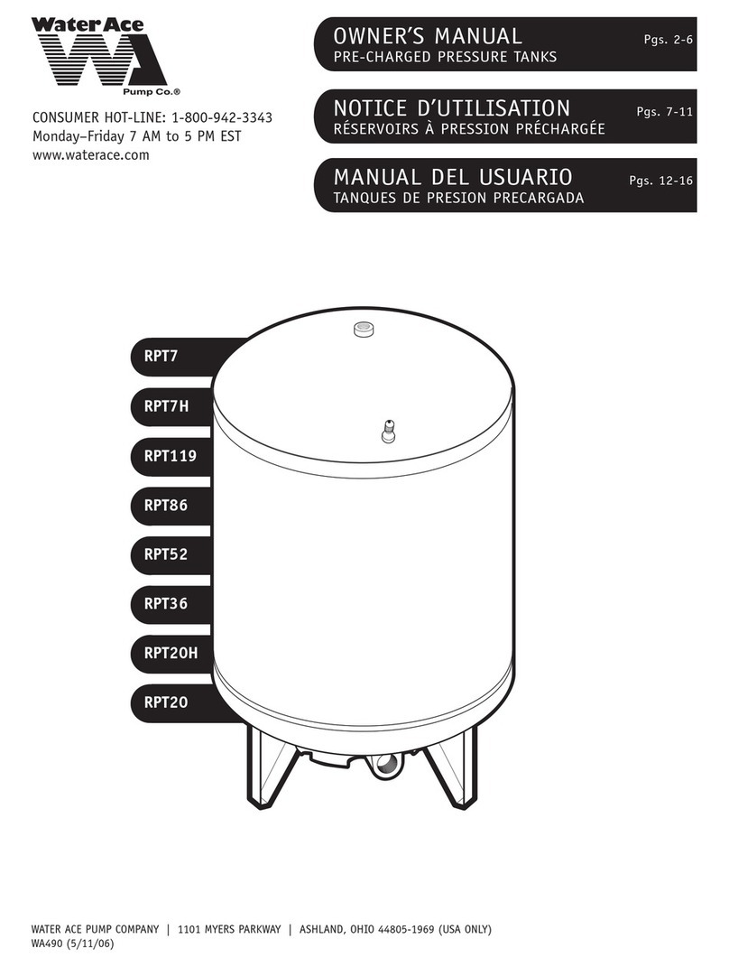 WaterAce RPT7 User manual