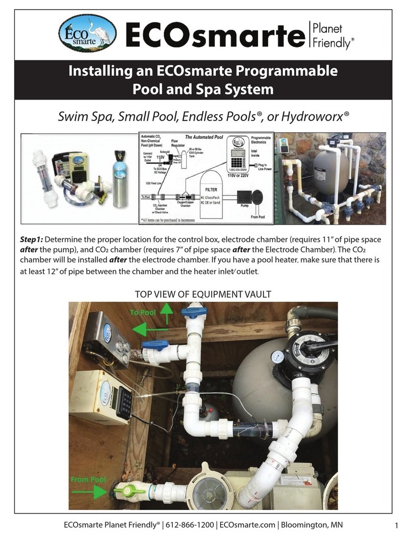 EcoSmarte Swim Spa Installing