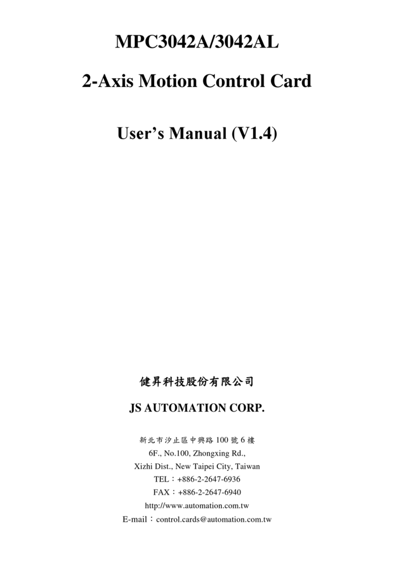 JS Automation MPC3042A/3042AL user manual