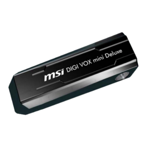 MSI DigiVOX mini Quick installation guide