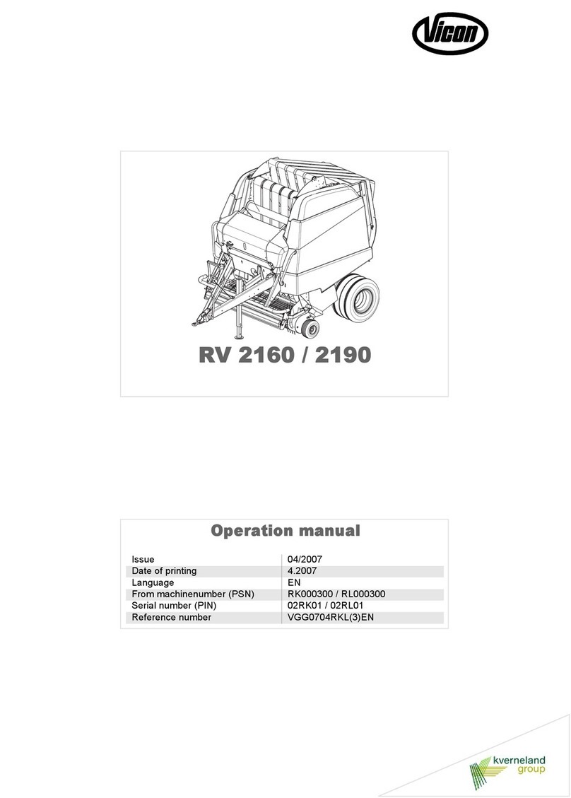 Kverneland Vicon RV 2160 Operation manual