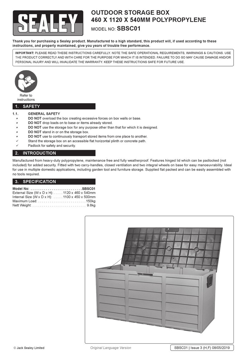Sealey SBSC01 User manual