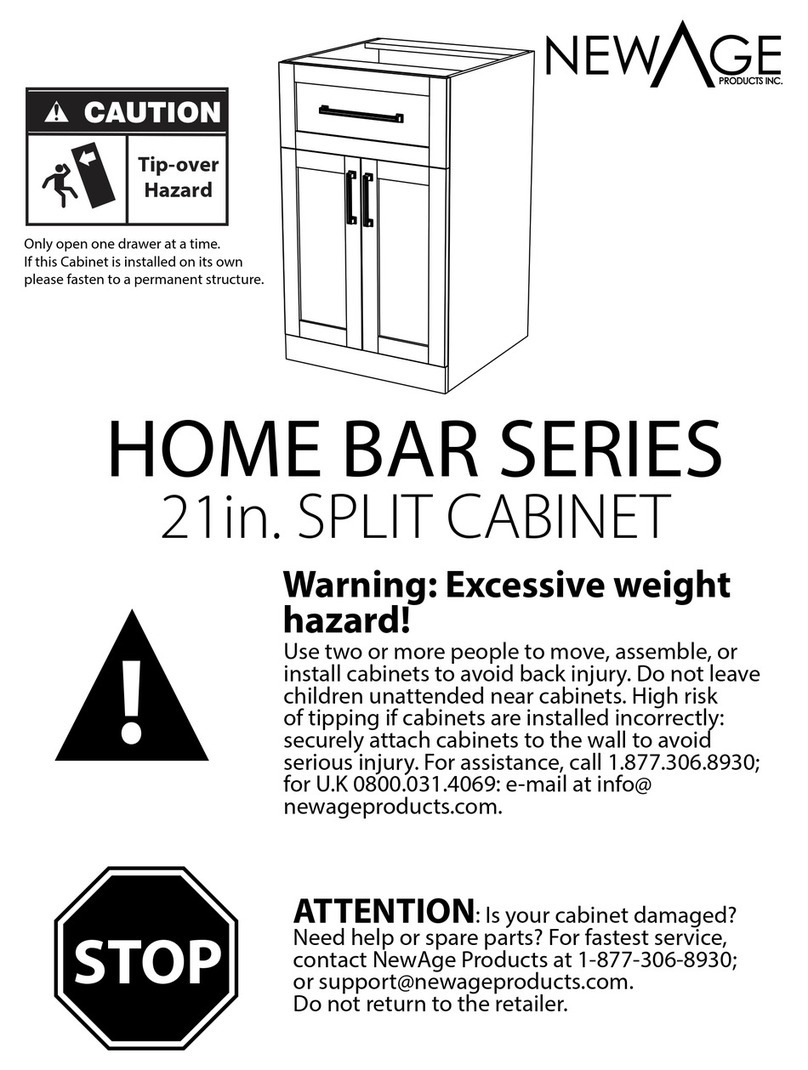 New Age HOME BAR SERIES manual