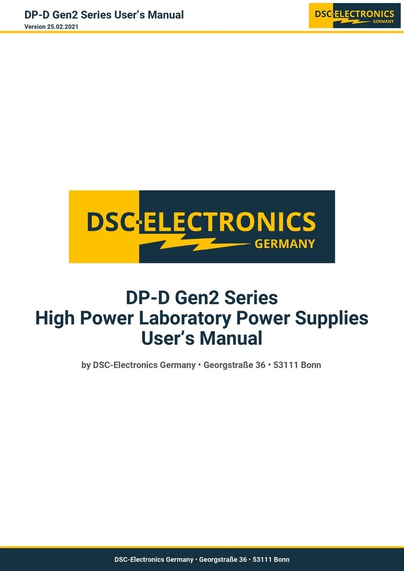 DSC ELECTRONICS DP-D Gen2 Series user manual DSC ELECTRONICS DP-D Gen2 Series user manual