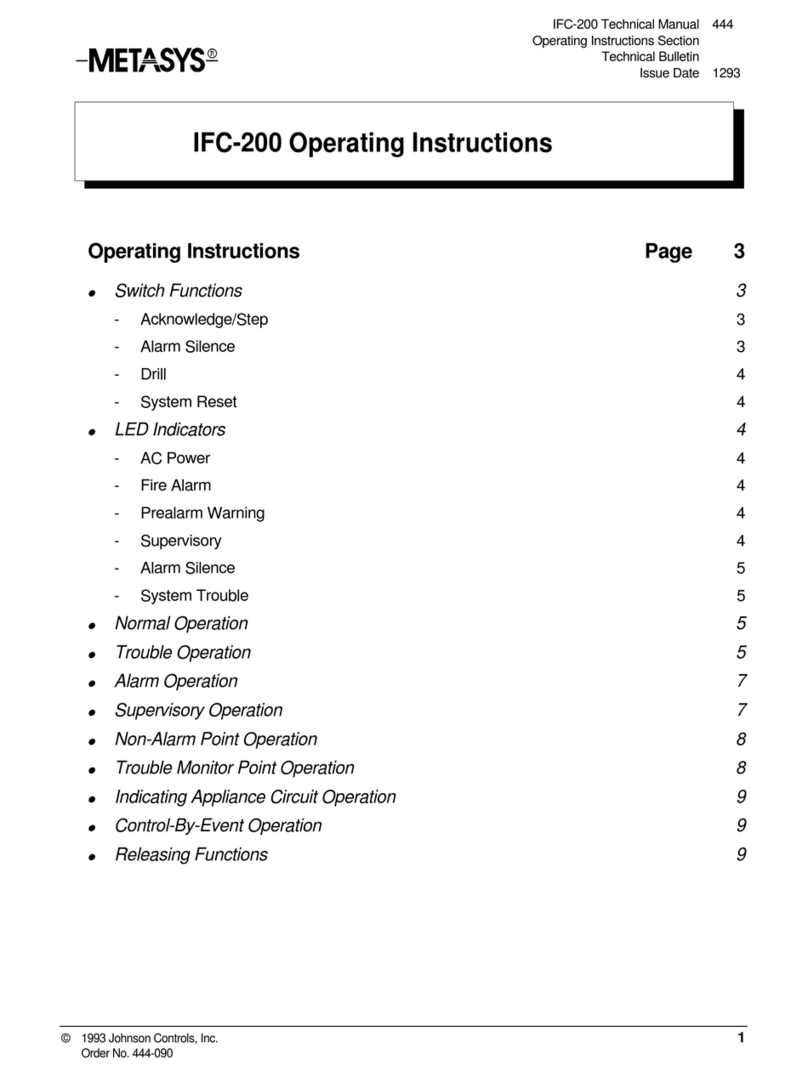 Johnson Controls IFC-200 User manual