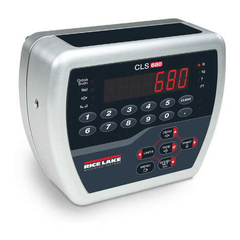 Rice Lake CLS-680 User manual