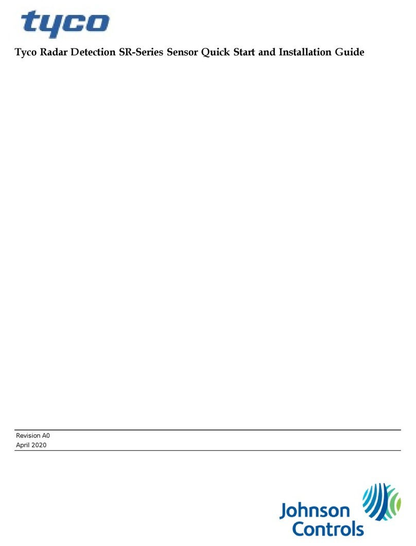 Johnson Controls Tyco SR Series User manual