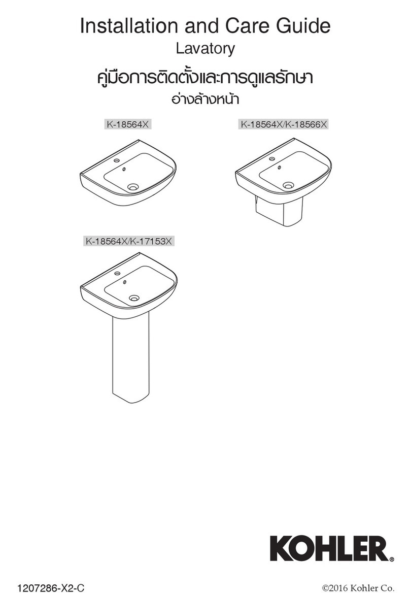 Kohler K-18564X Assembly instructions
