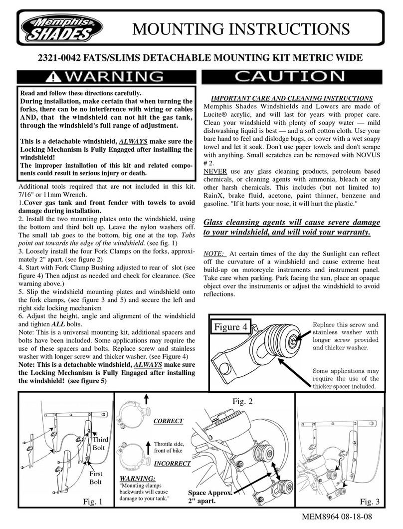 Memphis Shades 2321-0042 User manual Memphis Shades 2321-0042 User manual