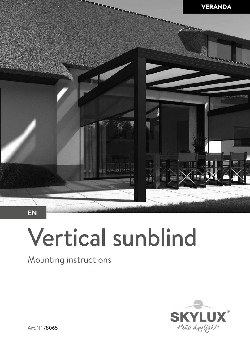 SKYLUX Vertical sunblind 78065 Mounting instructions SKYLUX Vertical sunblind 78065 Mounting instructions