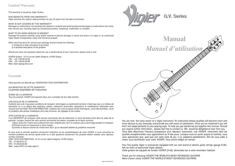 Vigier G.V. Series User manual