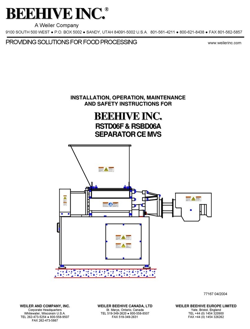 BEEHIVE CE MVS Installation, Operation Maintenance & Safety Instructions