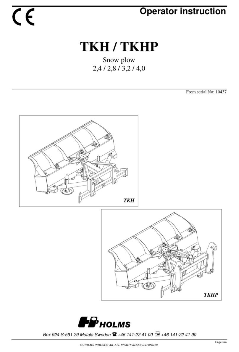 HOLMS TKH Operator's instruction