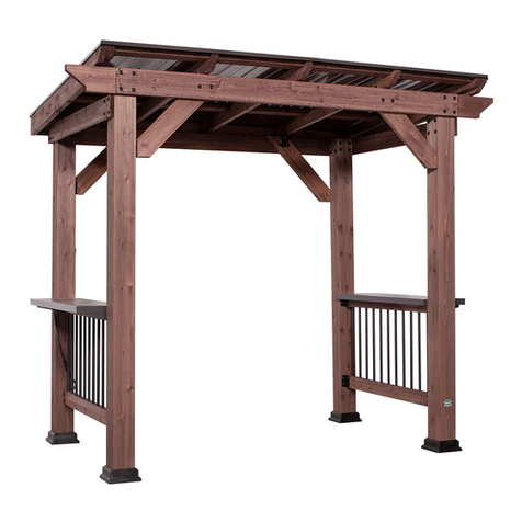 Backyard Discovery SAXONY GRILL GAZEBO Owner's manual & assembly instructions