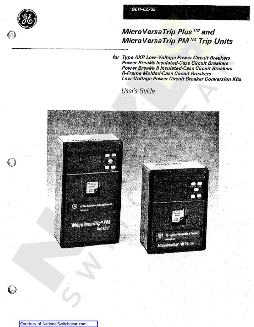 GE MicroVersaTrip Plus User manual GE MicroVersaTrip Plus User manual
