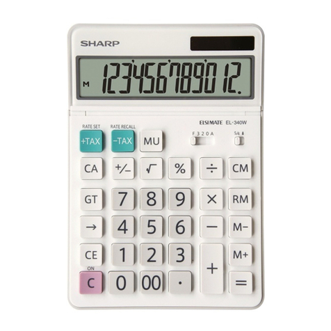 Sharp ElsiMate EL-340W User manual