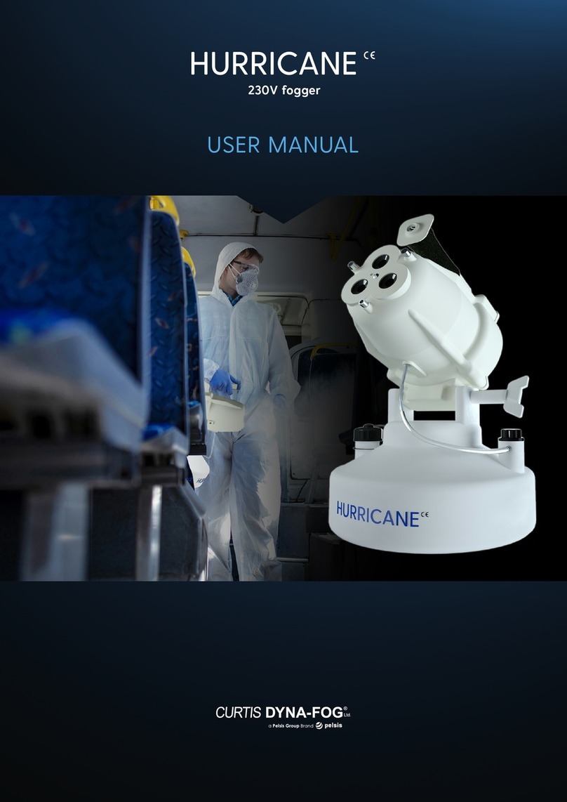 Pelsis Curtis Dyna-Fog Hurricane user manual