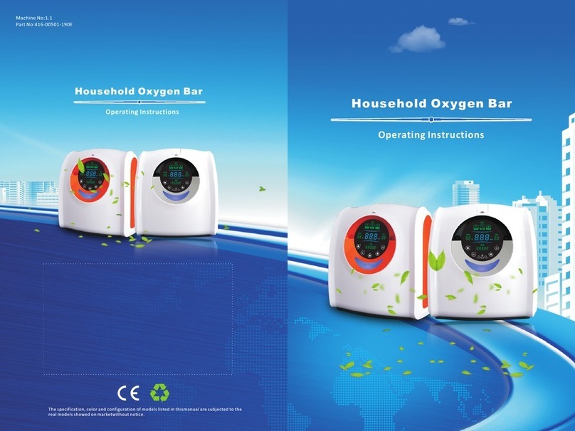 SGS Household Oxygen Bar operating instructions SGS Household Oxygen Bar operating instructions