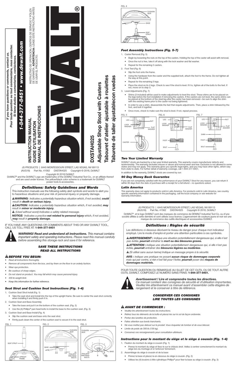 DeWalt DXSTAH025 User manual DeWalt DXSTAH025 User manual