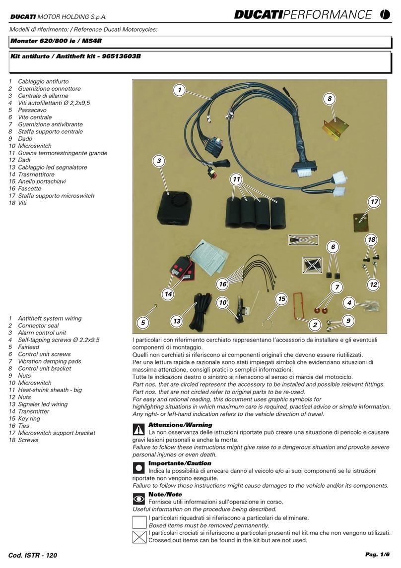 DUCATI Performance 96513603B manual