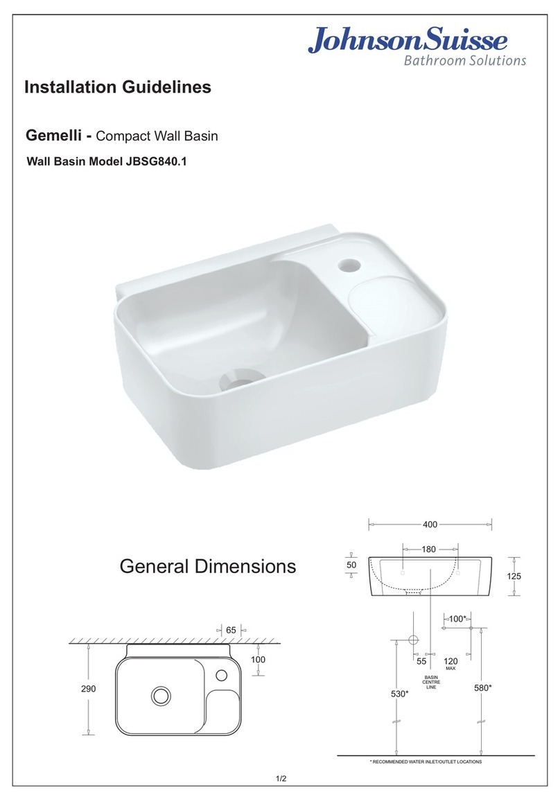 JohnsonSuisse Gemelli Installation guidelines
