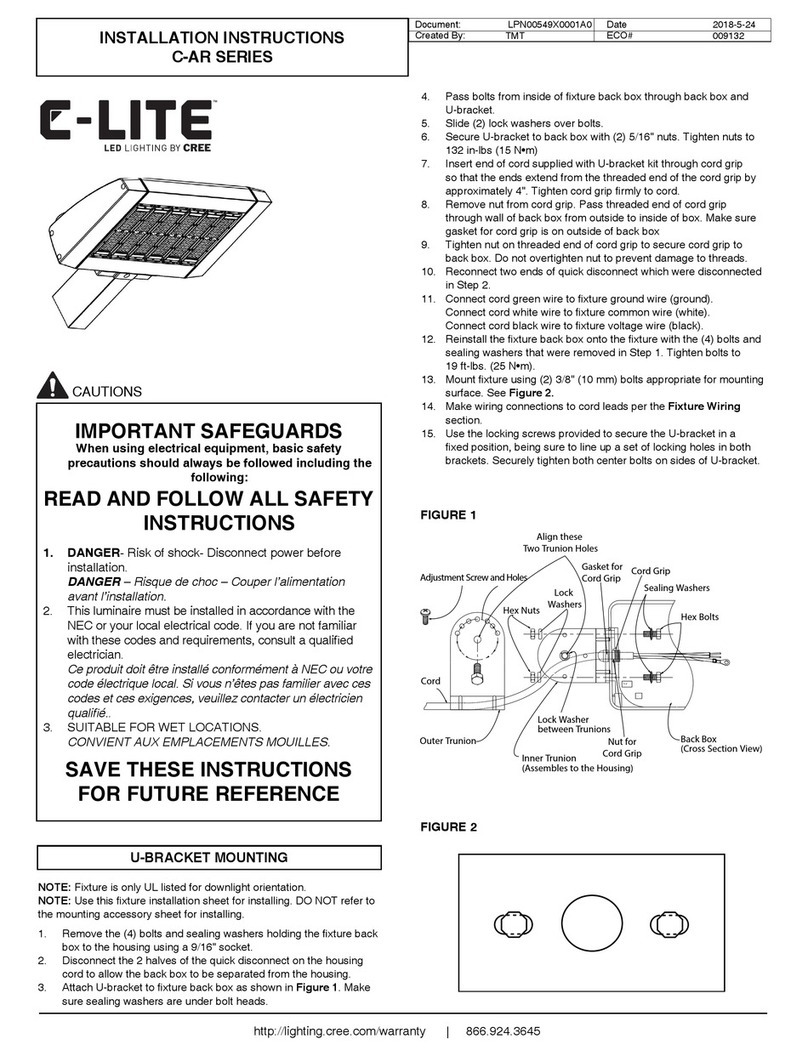 Cree C-AR Series installation instructions