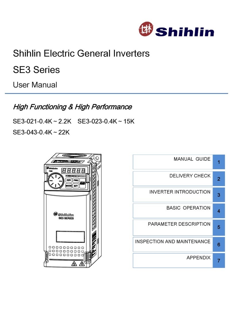 Shihlin electric SE3 Series user manual Shihlin electric SE3 Series user manual