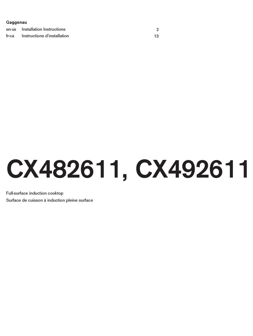 Gaggenau CX482611 User manual