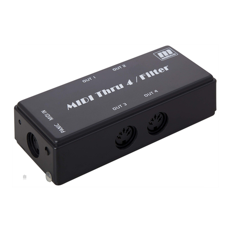 Miditech MIDI THRU 4/ FILTER owner's manual