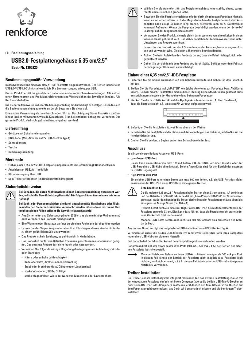 Renkforce 1305220 operating instructions