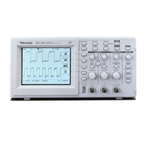 Tektronix TDS 220 Reference manual