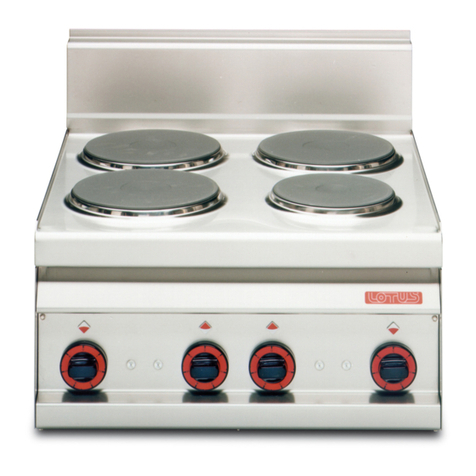 Lotus cooker PC - 4EM Instructions for installation and use