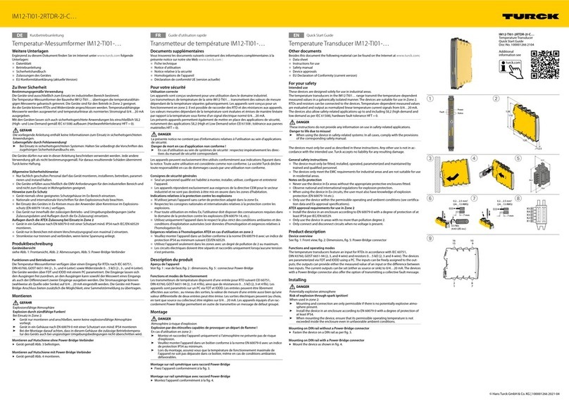 turck IM12-TI01 Series quick start guide