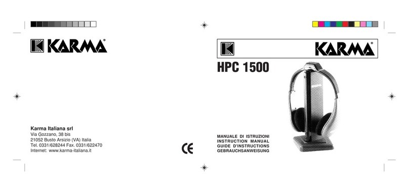 Karma HPC 1500 instruction manual