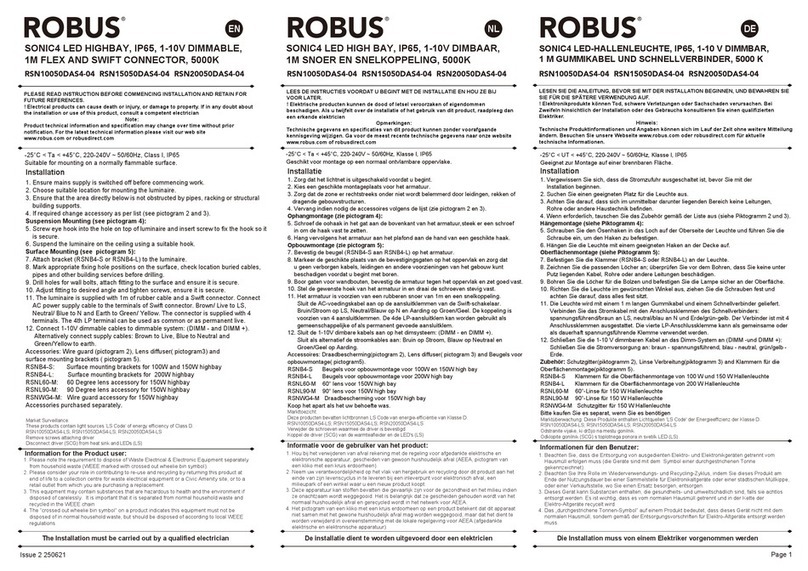 Robus RSN10050DAS4-04 User manual