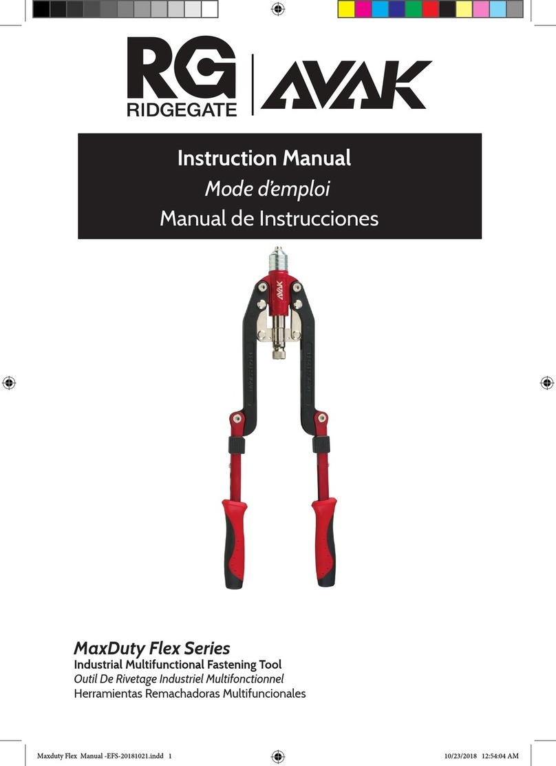 RidgeGate AVAK MaxDuty Flex Series User manual
