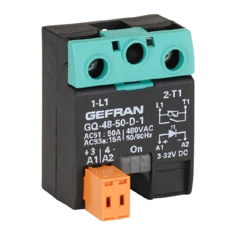 gefran GQ 15 Series User manual gefran GQ 15 Series User manual