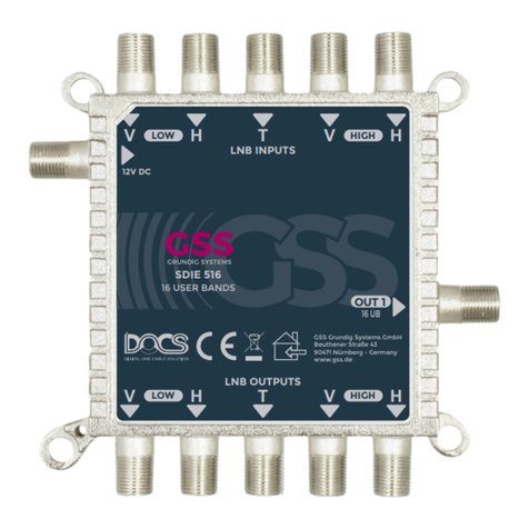 GSS SDIE 516 User manual